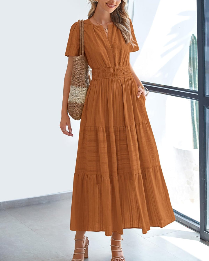 Rosie’s Boho Cotton Maxi Dress