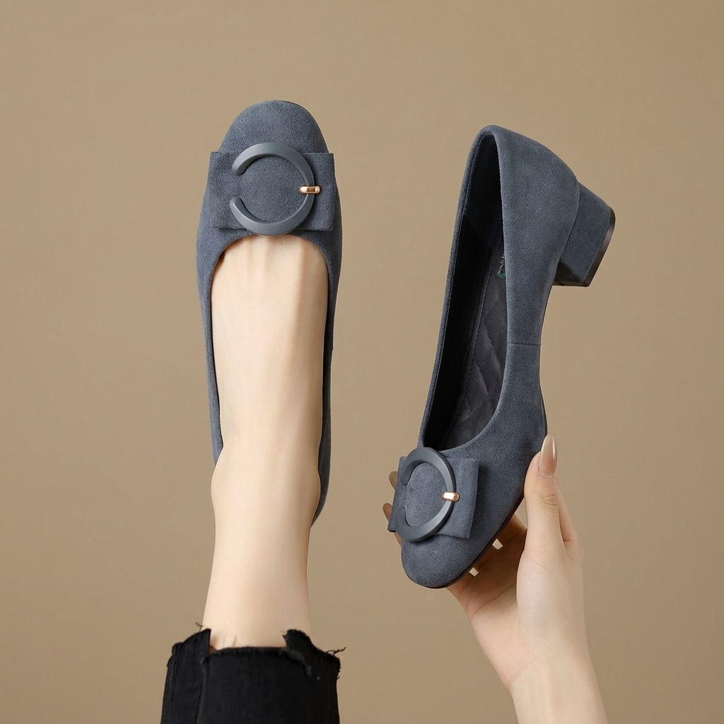 Elisé Suede Flats